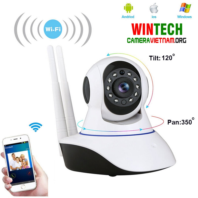 camera ip wifi wintech ip qc10 do phan giai 2 0mp